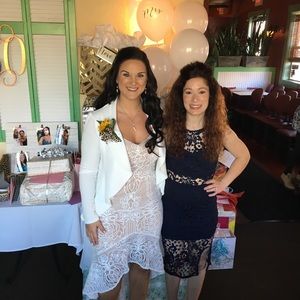 Navy Blue Lace Bodycon Dress